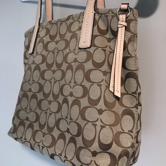 EUC Coach Signature Python Stripe Tote Purse Bag - Picture 8 of 8